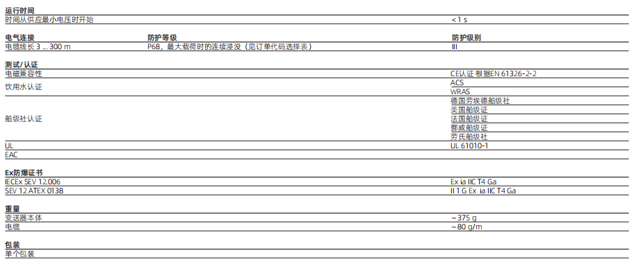壓力液位計參數