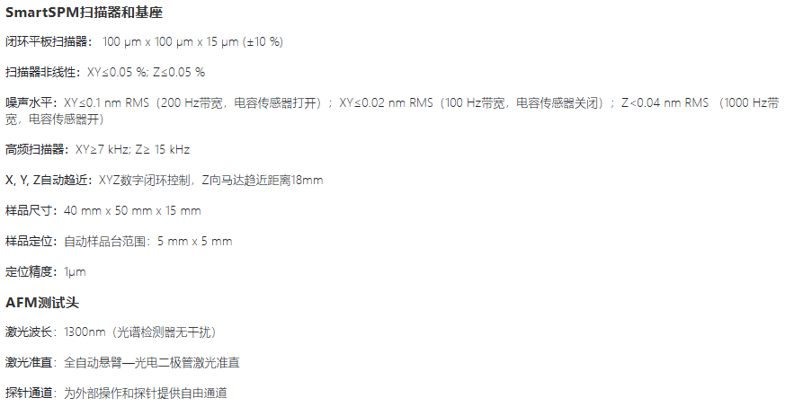 HORIBA XploRA Nano參數